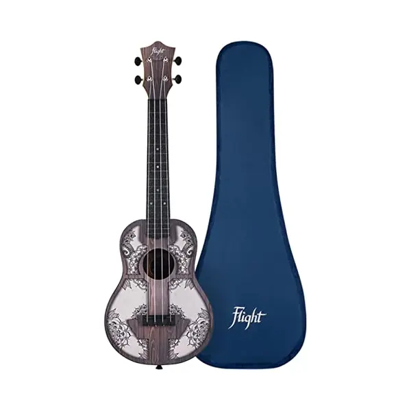 Flight Ukeleles TUC40 Abs Concert Travel Ukulele - Mandala Wood thumbnail