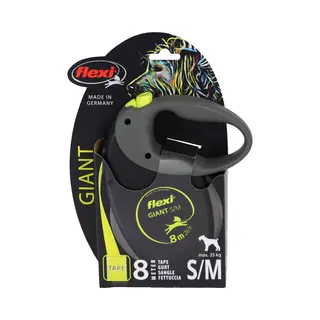 Trixie Neon Giant M 8 m Schwarz, Gelb Hund Rückziehbare Leine