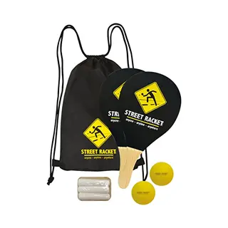 Schildkröt Funsports 970115 Tennisschläger Polyurethan, Holz Schwarz, Holz, Gelb 2 Stück(e)