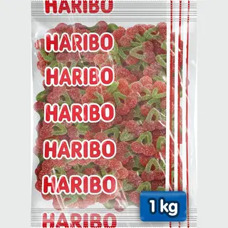 Haribo Happy Cherries F!Zz - Zuur Snoep Kersensmaak - 1kg Zak