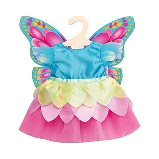 Heless 2030 - Feenkleid Für Puppen Im Schmetterling-Design, Größe 35 - 45 Cm
