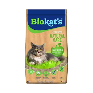 Biokat's Natural Care - 11, 4 Kg - Kattenbakvulling - Klontvormend - Zonder Geur