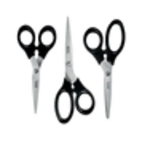 Leitz 54260095 buro- & knutselschaar Kantoorschaar Rechte knip Zwart, Roestvrijstaal thumbnail