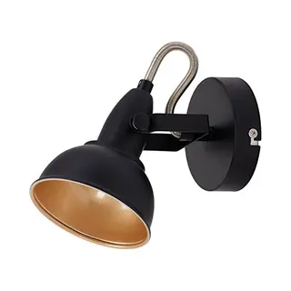 Briloner - Wandspot Dreh& Schwenkbar Retro 1xe14 40w Metall Schwarz Ø10cm