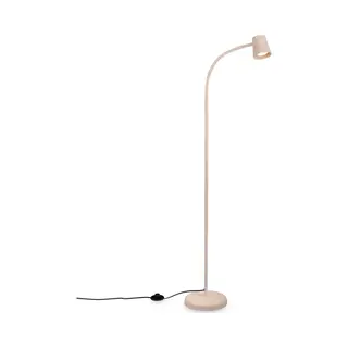 Briloner Skriva - Vloerlamp - Staande Lamp Draaibaar - Met Voetschakelaar - GU10 Fitting - Ø21 X 127, 5 Cm - Beige