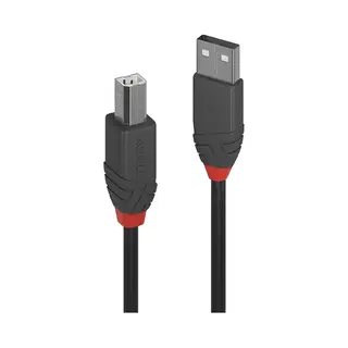 Lindy 36672 Usb Kabel Usb 2.0 1 m Usb A Usb B Schwarz