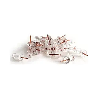 Zeller Present Schöner Leben. Praktisch Wohnen. Zeller 11233 Push-Pins-Set Ball, 25-Tlg., transparent/roségold