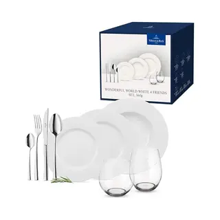 Villeroy & Boch Wonderful World White 4 Friends 36 Geschirrset 36 Stück(e) Porzellan Weiß