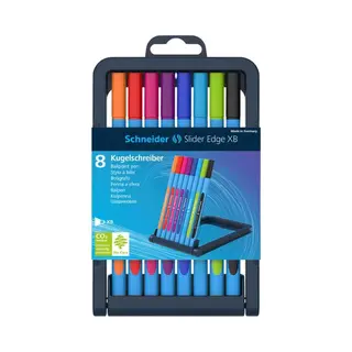 Schneider Schreibgeräte Slider Edge Meerkleurig Stick balpen Bold 8 stuk(s)