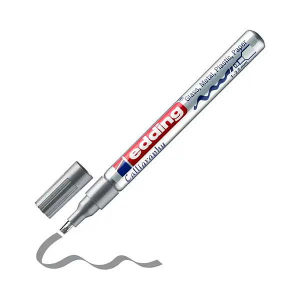 Edding 4-753054 Permanent-Marker Konische Spitze Silber 1 Stück(e) thumbnail