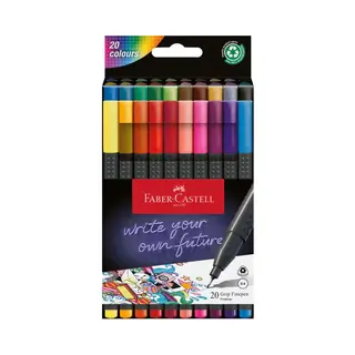 Faber-Castell Grip Fineliner Mehrfarbig 20 Stück(e)
