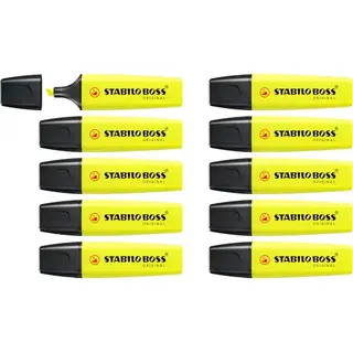 Stabilo Boss Original markeerstift 10 stuk(s) Geel