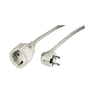 Hama "Profi" Extension Cable with Earth Contact, 2 m, white Wit