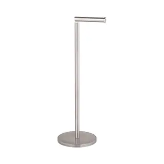 Wenko Toiletpapierhouder 2-in-1, Toiletpapierhouder En Dispenser Voor Toiletpapier, Roestvrij Staal, Mat, 21 X 55 X 17 Cm