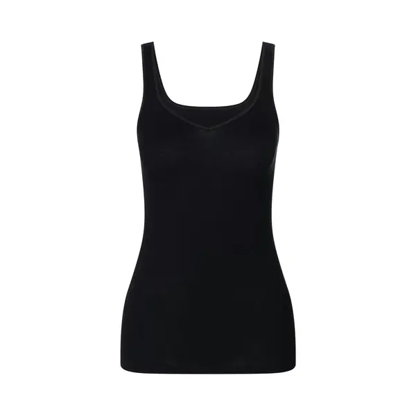 Mey Tagwäsche Serie Noblesse Damen Tops Breiter Träger Schwarz 3XL(48) thumbnail