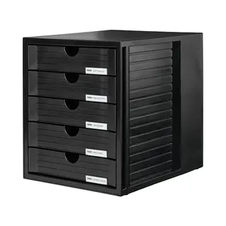 Biella 21450-13 kantoor ladeblok Zwart