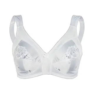 Sassa Damen Softschalen Bh Soft Funktion, Einfarbig, Gr. 95C, Weiß (weiß 00100)