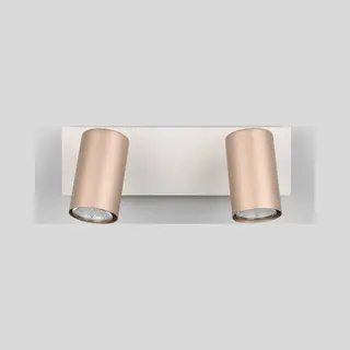 Trio Leuchten Deckenstrahler Marley, GU10 Deckenspot 1-flammig, Exkl 2x GU10 Max 35W, Wandspot, Leuchtmittel Wechselbar, Warmweiß - Kaltweiß,