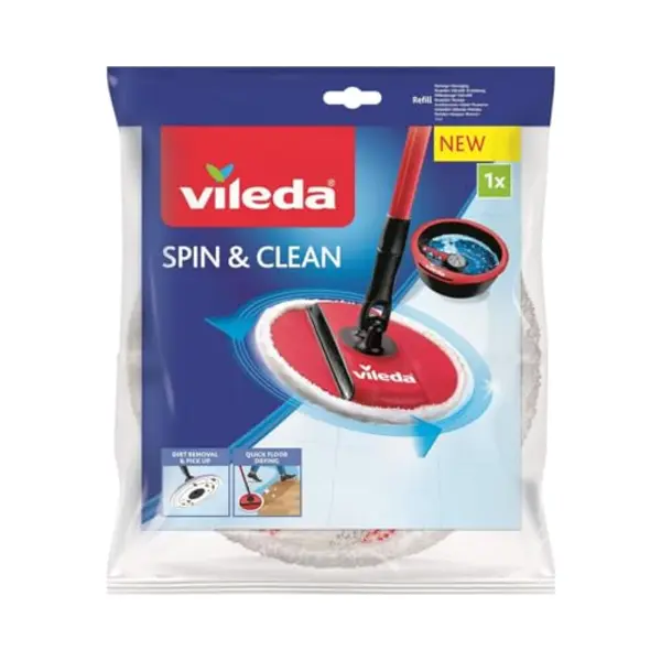 Vileda Spin&Clean - Vervanging Wit En Rood thumbnail