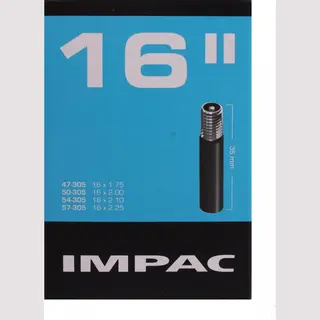 Schwalbe Impac Fahrradschlauch, Unisex, Inner, Schwarz