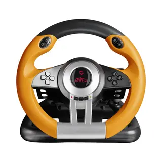 Speedlink Drift O.Z. Schwarz, Grau, Orange Usb-Lenkrad + Pedale Analog / Digital Pc