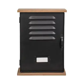 Ootb Sleutelbox Van Metaal, Bruin, Zwart, 20 X 27 Cm