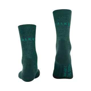 Falke TK2 Wool Wandelsokken Anti Blaren, Medium Padding Merinowol Sportsokken Heren Groen - Maat 42-43