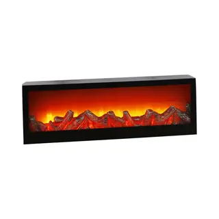 Sfeerhaarden/Led Openhaarden Met 10 Warm Witte Leds 60 X 10 X 20 Cm
