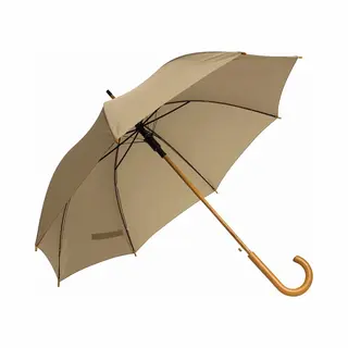 Rainmaster Paraplu - Beige Scherm - Houten Handvat - Dia 103 Cm