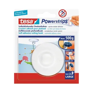 Tesa 58029-00020 kledinghaak Wit 1 stuk(s)