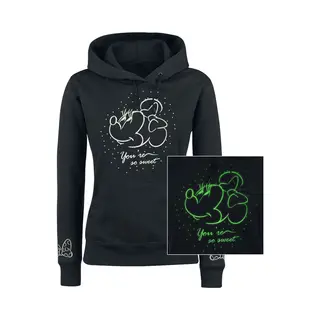 Micky Maus So Sweet Kapuzenpullover Schwarz In Xl