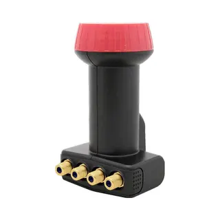 Megasat Quad Lnb Diavolo Rauscharmer Signalumsetzer 10,7 - 12,75 GHz Schwarz, Rot