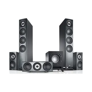 Teufel Definion 3 Surround "5.1-Set" High-End-Heimkino-Lautsprecher-Set Mächtiger Subwoofer Anthrazit