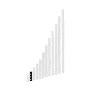 adam hall 61535B3 rack-toebehoren Rekrail