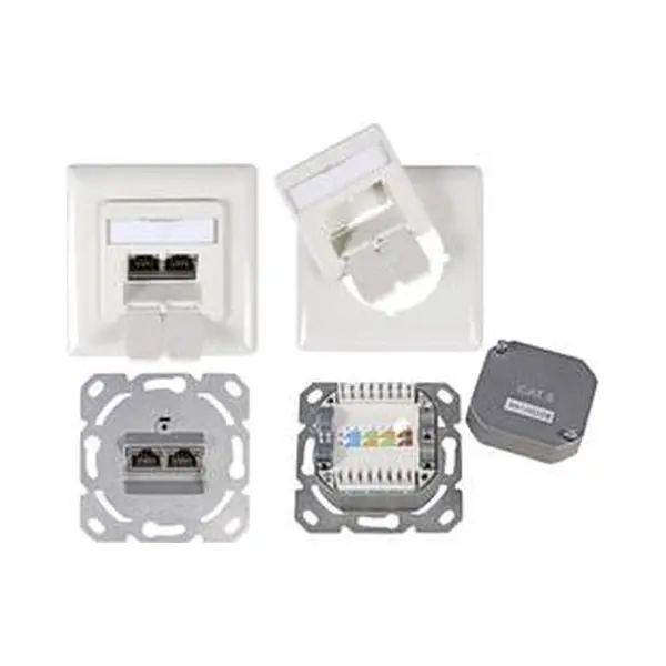 Efb Elektronik Et-25211.1V1 wandcontactdoos 2 x Rj-45 Wit thumbnail
