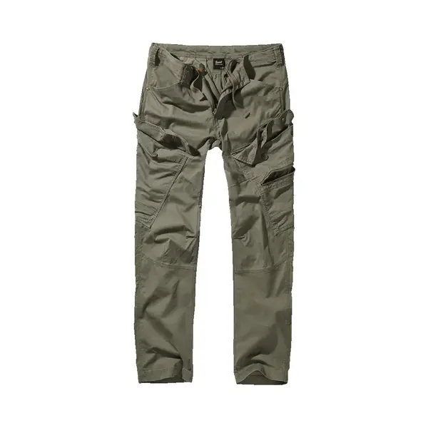 Brandit - Adven Slim Fit Cargobroek - L - Groen thumbnail