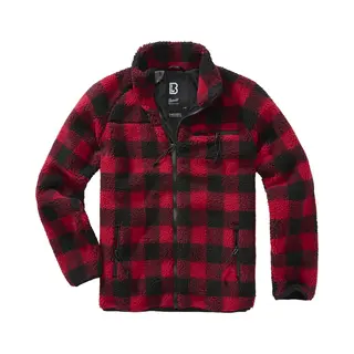 Brandit Fleece Jas Rood / Zwart