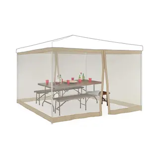 Relaxdays, Vliegengordijn, Moskitonetz Pavillon (300 X 300 cm)
