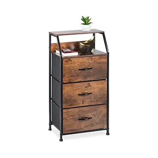 Relaxdays Standregal Industrial Mit 3 Schublade