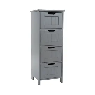 Relaxdays Badezimmerschrank mit 4 Schubladen