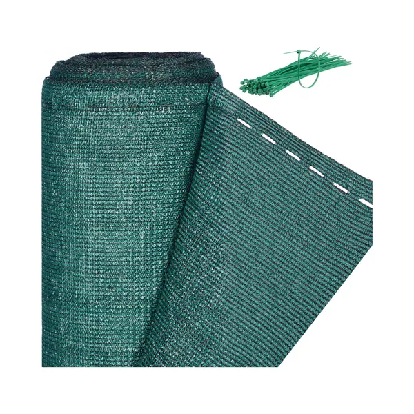 Relaxdays Fence Netting, Privacy Shield For Fences & Railing, Hdpe Net, Uv-resistant, Weatherproof, 1.8 X 10 M, Green thumbnail