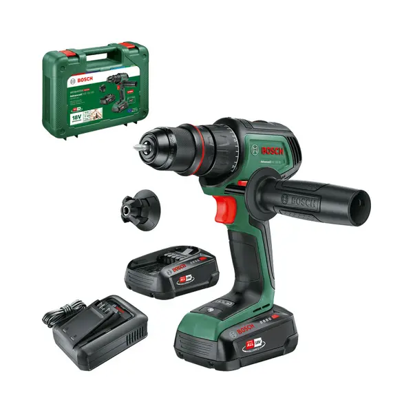 Bosch Akku-bohrschrauber Advanceddrill 18v-80 Quicksnap, 2 X Akku Pba 18v 2.5ah thumbnail