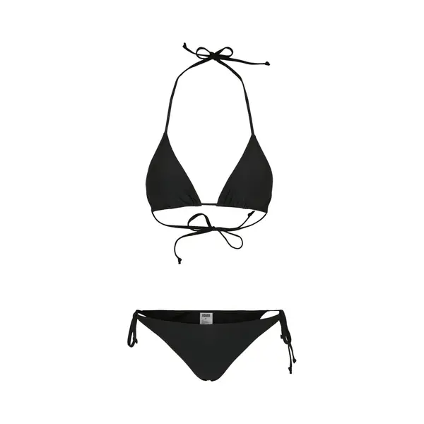 Urban Classics - Recycled Triangle Bikini Set - L - Zwart thumbnail
