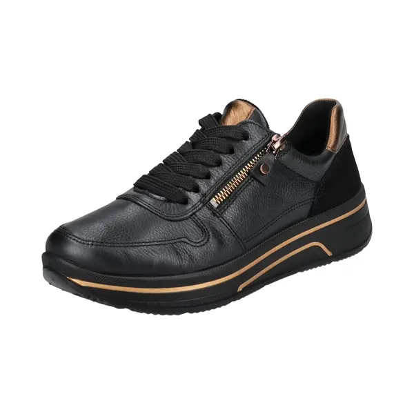 Ara Sneakers Laag 'Sapporo 3.0' Brons / Zwart thumbnail