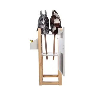 Hkm Kinder Hobby Horsing Stall, Natur/Weiß, One Size