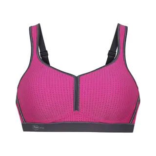 Anita - Performance Sport Bh Zonder Beugel – Roze/Antraciet - 75D