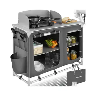 TecTake 402920 Campingküche Grau