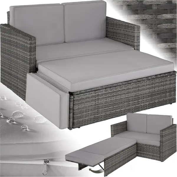 TecTake 403884 Sofa Grau thumbnail