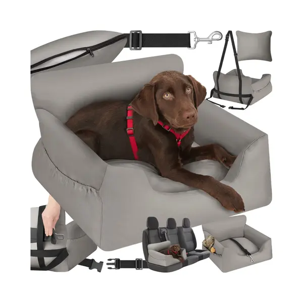 Tectake Millow Grey Dog Car Seat thumbnail