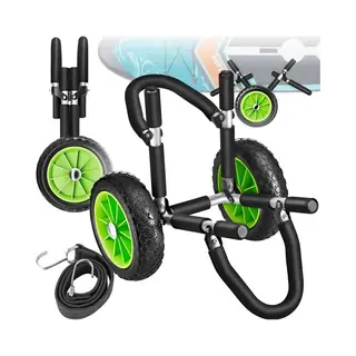 Tectake® Opvouwbare Transportkar Voor Surfplank - Ruimte Voor 1 Board - Trolley Voor Opblaasbaar Sup Board - Karretje Voor Opblaasbare Kano Of Kajak